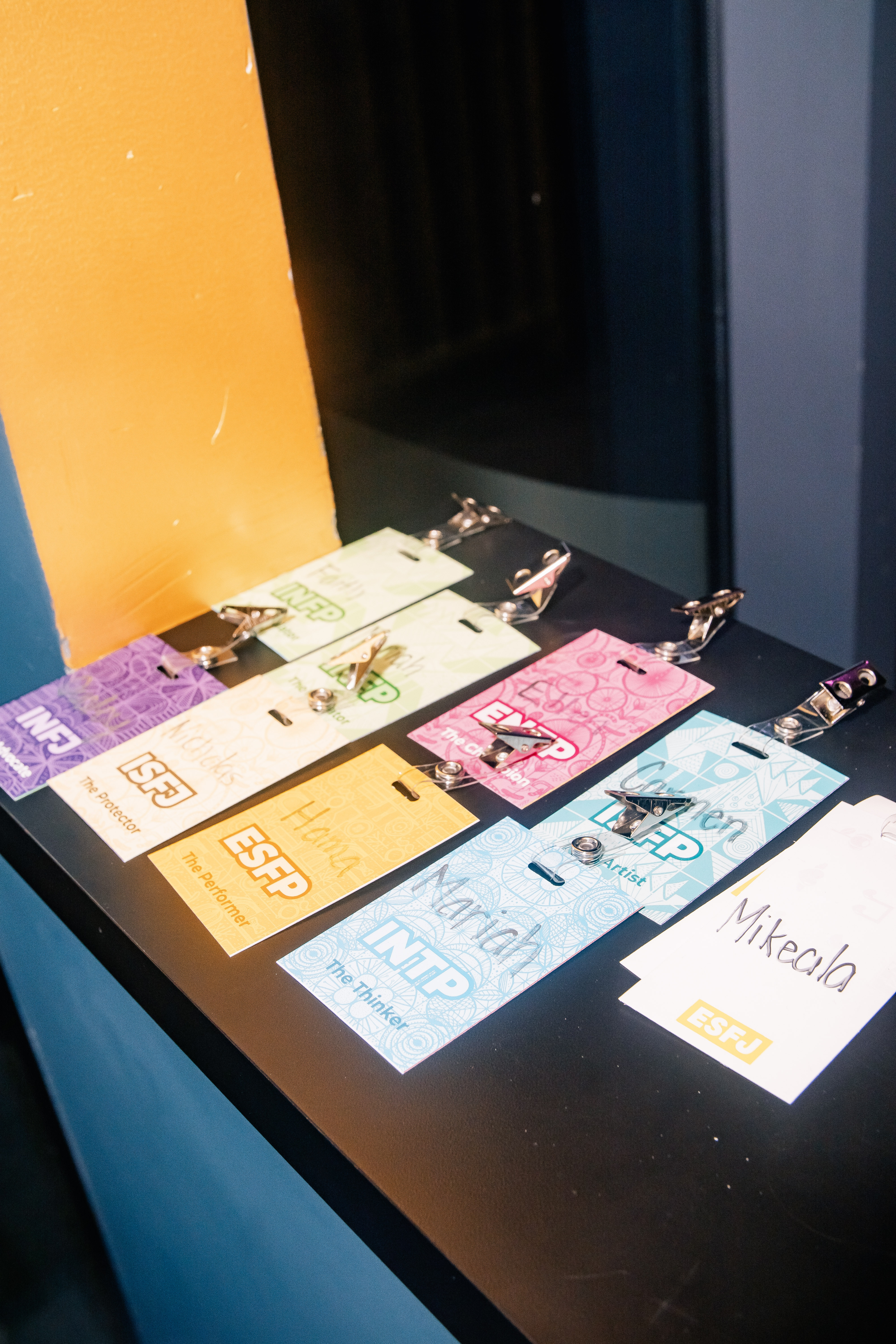 Cuffability nametags at the event